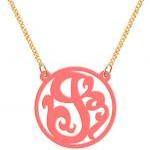 Monogram Necklace Acrylic ..