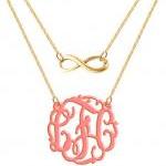 Monogram Necklace Acrylic ..
