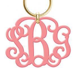 Monogram Acrylic Keychain