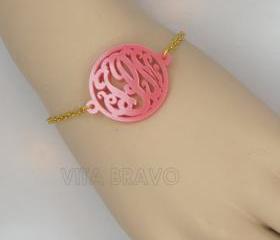Monogram Bracelet Acrylic Monogram