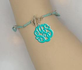 Monogram Bracelet Acrylic Monogram