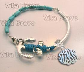 Monogram Bracelet Hand Made Custom Pearl Initials Personalized K Love Jewelry Acrylic Bracelet Earrings Keychains