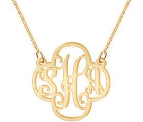 Monogram Necklace Hand Made Clover Monogram Initials Personalized K Party Gold Tone Jewelry Pendant Bracelet Earrings Keychains