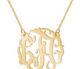 Monogram Necklace Hand Made Clover Monogram Initials Personalized K Party Gold Tone Jewelry Pendant Bracelet Earrings Keychains